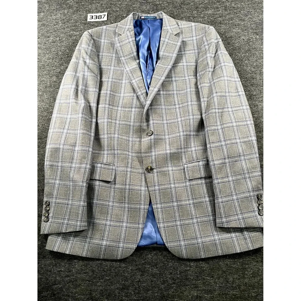 Vintage Wool‎ Blazer / Sport Coat / Classic Plaid / Made in USA - 42